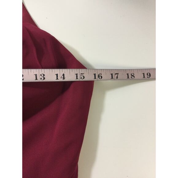 AW BRIDAL 4 S burgundy red Raja bridesmaid formal party midi dress NEW B159 - Picture 7 of 10